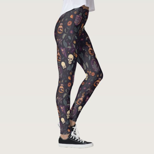Leggings Crânes Potions & Plantes : Légendes pour effrayer  (Droite)