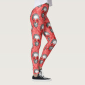 Leggings Crânes rouges et séries tournesol 13 (Droite)