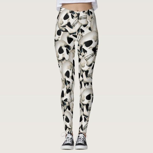 Leggings Crânes rustiques (Devant)