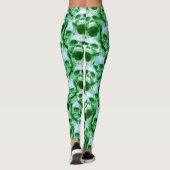 Leggings Crânes verts (Dos)