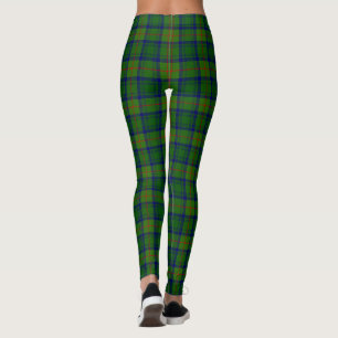 Leggings Cranstoun tartan vert bleu plaid