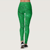 Leggings Craquage vert naturel Rock Texogramme sur mesure (Dos)