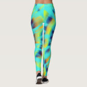Leggings Cravate bleu et jaune (Dos)