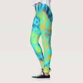 Leggings Cravate bleu et jaune (Gauche)