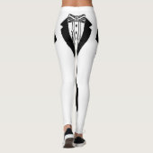 Leggings Cravate Bow Noir Et Tux (Dos)