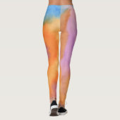 Leggings Cravate multicolore et dynamique (Dos)