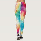 Leggings Cravate rétro et colorant (Dos)