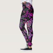 Leggings Crayon rose chaud Floral (Gauche)