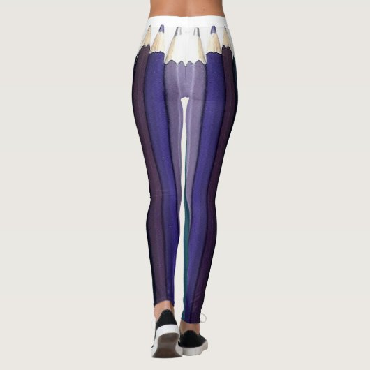 Leggings Crayons d'échelle dans une rangée (Dos)