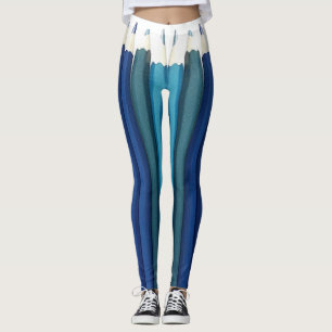 Leggings Crayons d'échelle dans une rangée