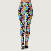 Leggings Crazy Star Trip Dazzle Shine Focus Rainbow Galaxy (Dos)