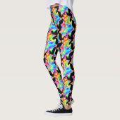 Leggings Crazy Star Trip Dazzle Shine Focus Rainbow Galaxy (Gauche)