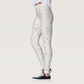 Leggings Cream Gold Raindrop Modern tendance Yoga (Gauche)