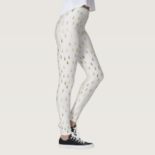 Leggings Cream Gold Raindrop Modern tendance Yoga