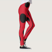 Leggings Création coccinelle rouge et noir (Droite)