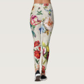 Leggings Création de l'aquarelle florale de l'époque victor (Dos)