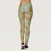 Leggings Création de toile de Paris vert rouille élégant (Dos)