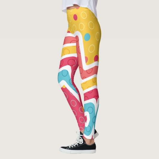Leggings Création géométrique (Gauche)