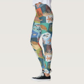 Leggings Création sous-marine Conception de collage (Gauche)