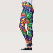 Leggings Créativité vibrante de mandala (Gauche)