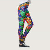 Leggings Créativité vibrante de mandala (Droite)