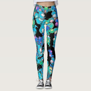 Leggings Créatures chromatiques Danse Wacky Motif