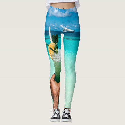 Leggings Créatures de la mer cool (Devant)