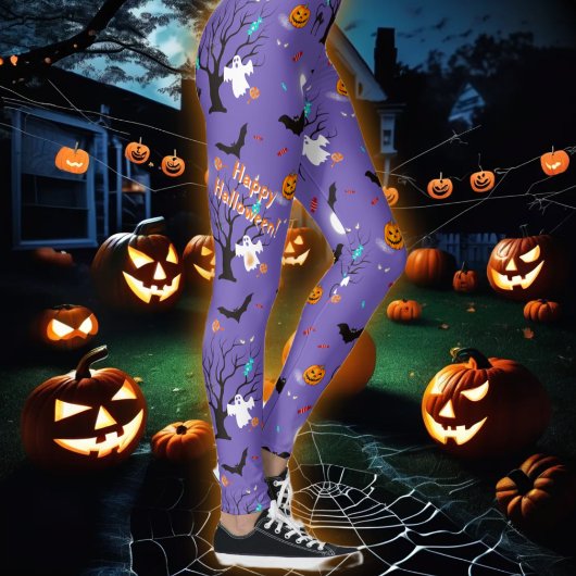 Leggings Créatures et bonbons drôles d'Halloween
