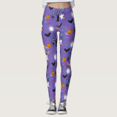 Leggings Créatures et bonbons drôles d'Halloween (Devant)