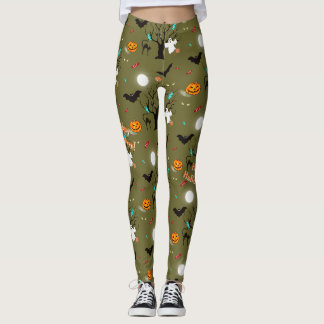 Leggings Créatures et friandises amusantes d'Halloween