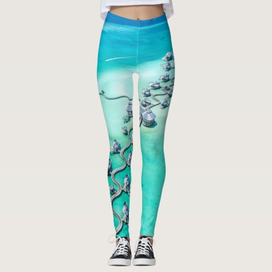 Leggings Créatures marines (Devant)