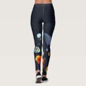 Leggings Créatures marines colorées (Dos)