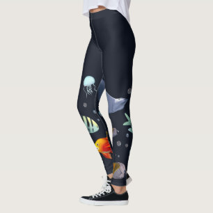 Leggings Créatures marines colorées