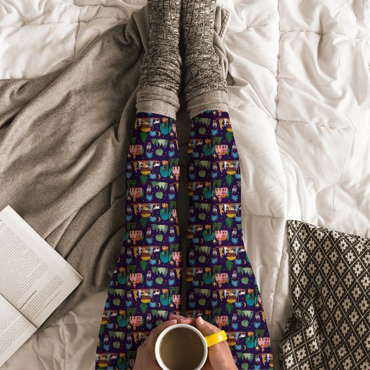 Leggings Crèche dessinée à la main Noël