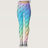 Leggings "Créer" Pastel Rainbow Gradient (Devant)