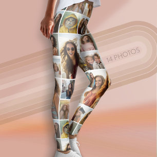 Leggings Créer un Collage Photo Personnalisé - 14 Photos -