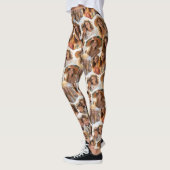 Leggings Créer un collage photo personnalisé 7 Hexagon peig (Gauche)