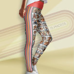 Leggings Créer un collage photo personnalisé avec 15 photos<br><div class="desc">Utilisez votre photo ou vos photos préférées pour faire un plaisir à garder à partager avec vos amis. Vous y trouverez 15 photos sur les leggings,  des rayures sportives et colorées sur le côté.</div>