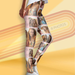 Leggings Créer un collage photo personnalisé avec 8 photos