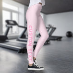 Leggings Créer votre propre texte personnalisé<br><div class="desc">Créez Vos Propres Légendes De Texte Personnalisées.</div>