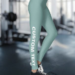 Leggings Créer votre propre Turquoise personnalisé<br><div class="desc">Créez Vos Propres Légendes Turquoises Personnalisées.</div>