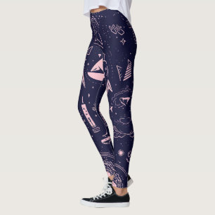 Leggings Créez Vos Propres Symboles Païens Mauves Violet