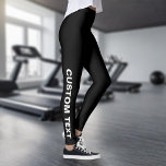 Leggings Créez votre propre Black personnalisé<br><div class="desc">Créez Vos Propres Légendes Noires Personnalisées.</div>