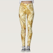 Leggings Créez Votre Propre Collage Floral d'Instruments Do (Devant)