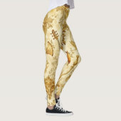 Leggings Créez Votre Propre Collage Floral d'Instruments Do (Droite)