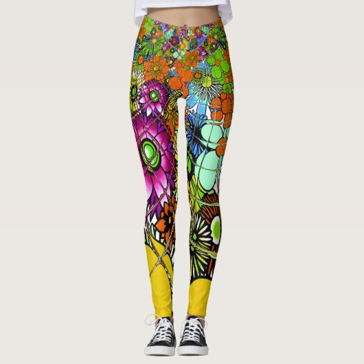 Leggings Créez votre propre cool élégant Motif unique (Devant)