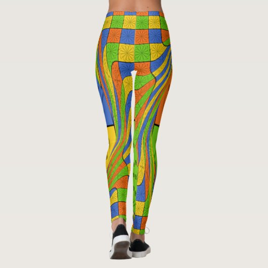Leggings Créez votre propre design égyptien multicouleur (Dos)