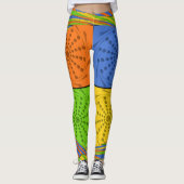 Leggings Créez votre propre design égyptien multicouleur (Devant)