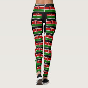 Leggings Créez votre propre Kenya Black Red Green Runner