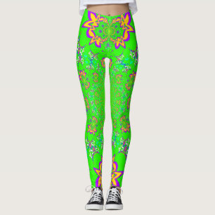 Leggings Créez votre propre modèle d'amour floral mignon Ha